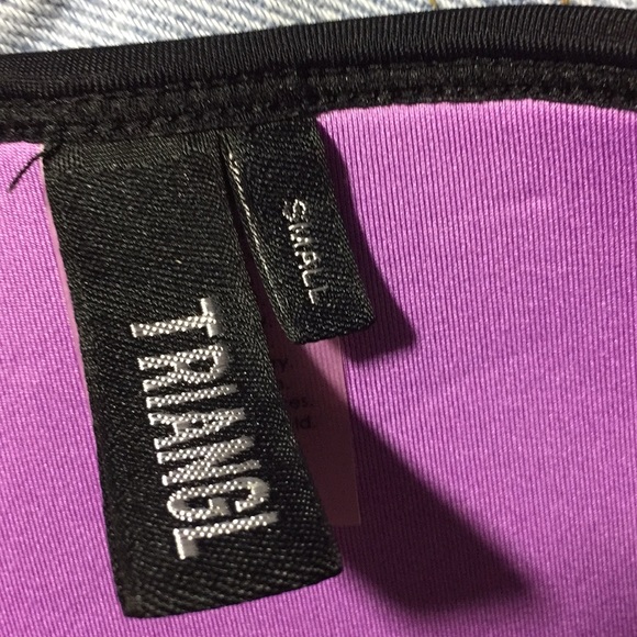 Triangl black side tie bikini bottoms size XS - Picture 7 of 8